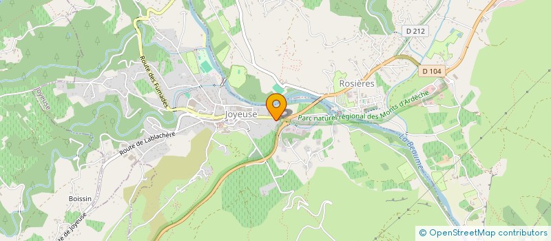 localisation de l'entreprise MONSIEUR CHRISTOPHE D'ALESSANDRO à JOYEUSE