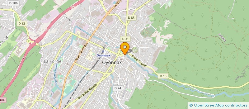 localisation de l'entreprise MONSIEUR CHRISTOPHE D'AMICO à OYONNAX