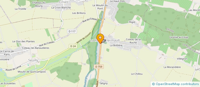 localisation de l'entreprise MONSIEUR CHRISTOPHE D'HEILLY  LA ROCHE-CLERMAULT