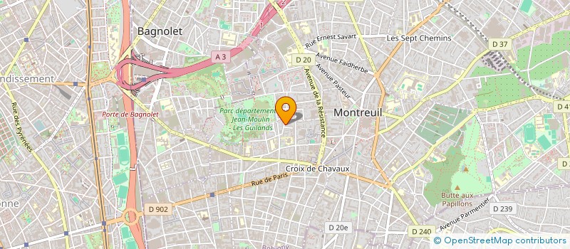 localisation de l'entreprise MONSIEUR CHRISTOPHE DA SILVA à MONTREUIL