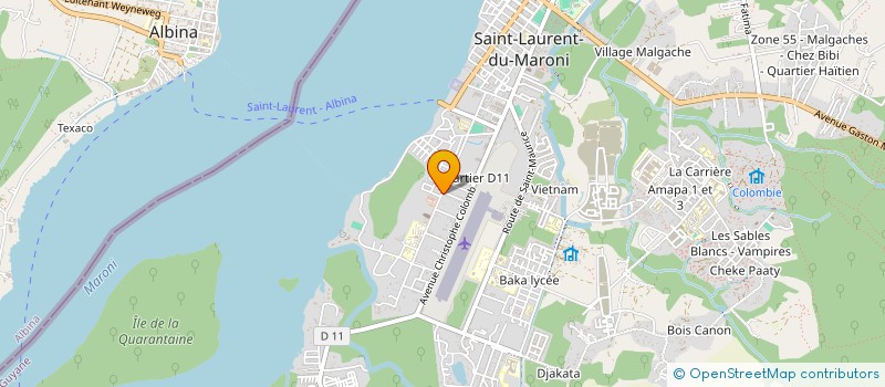 localisation de l'entreprise MONSIEUR CHRISTOPHE DA SILVA à SAINT-LAURENT-DU-MARONI