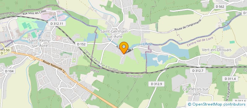 localisation de l'entreprise MONSIEUR CHRISTOPHE DA SILVA  SAINT-GERMAIN-SUR-AVRE