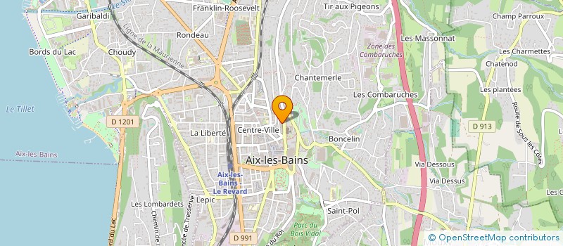 localisation de l'entreprise MONSIEUR CHRISTOPHE DA SILVA GOMES  AIX-LES-BAINS