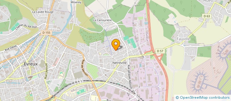 localisation de l'entreprise MONSIEUR CHRISTOPHE DACOSTA  EVREUX