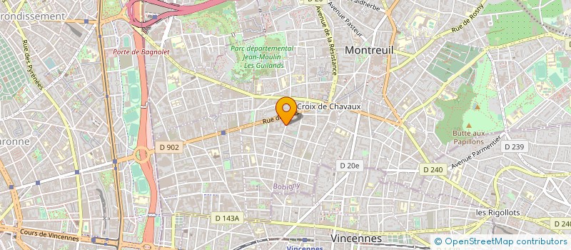 localisation de l'entreprise MONSIEUR CHRISTOPHE DAGUET à MONTREUIL