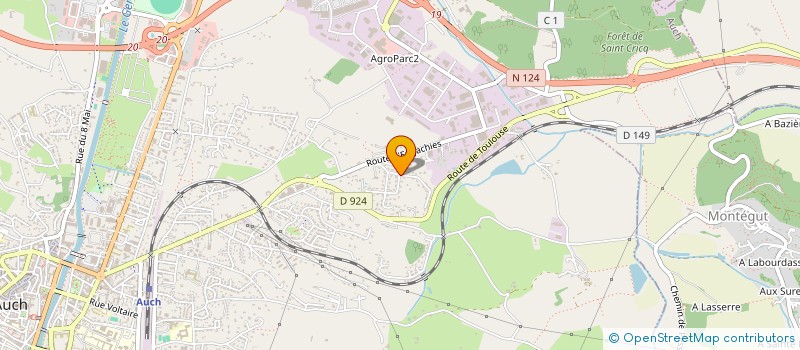 localisation de l'entreprise MONSIEUR CHRISTOPHE DALLES  AUCH