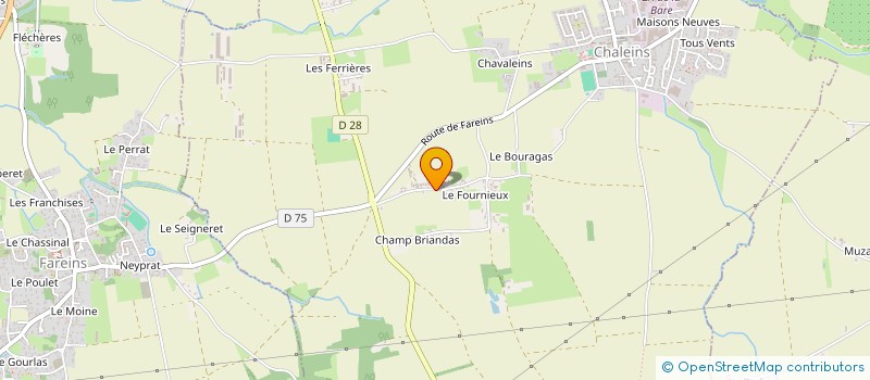 localisation de l'entreprise MONSIEUR CHRISTOPHE DAMOUR  CHALEINS