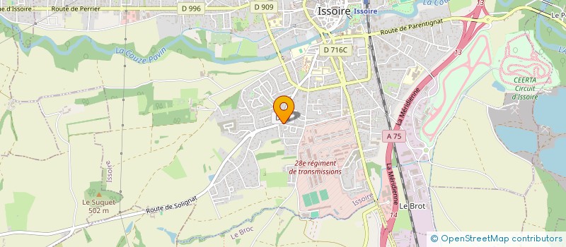 localisation de l'entreprise MONSIEUR CHRISTOPHE DANEL  ISSOIRE