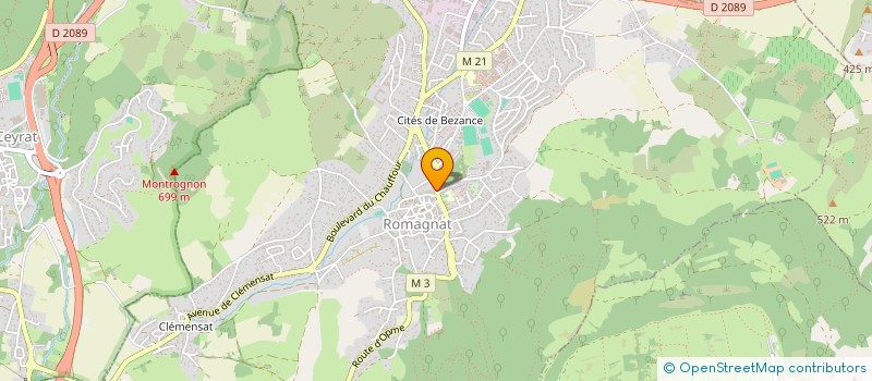 localisation de l'entreprise MONSIEUR CHRISTOPHE DANTONNET  ISSOIRE