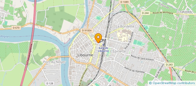 localisation de l'entreprise MONSIEUR CHRISTOPHE DARDENNE à LIBOURNE