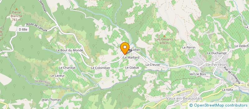 localisation de l'entreprise MONSIEUR CHRISTOPHE DARDILLAC  LE PERREON