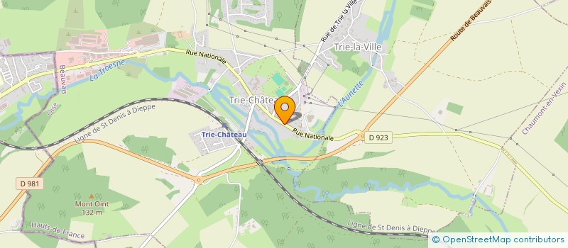 localisation de l'entreprise MONSIEUR CHRISTOPHE DAUBOIN  TRIE-CHATEAU