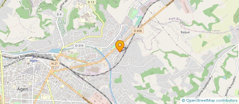 localisation de l'entreprise MONSIEUR CHRISTOPHE DAVANTURE  BON-ENCONTRE