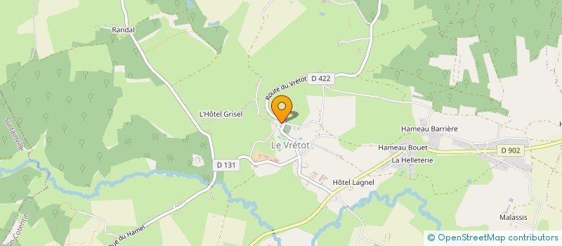 localisation de l'entreprise MONSIEUR CHRISTOPHE DAVENET  BRICQUEBEC-EN-COTENTIN