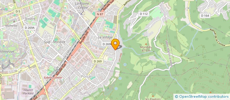 localisation de l'entreprise MONSIEUR CHRISTOPHE DAVID-UZEL  SAINT-MARTIN-D'HERES