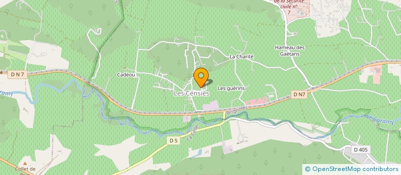 localisation de l'entreprise MONSIEUR CHRISTOPHE DE CARO  BRIGNOLES