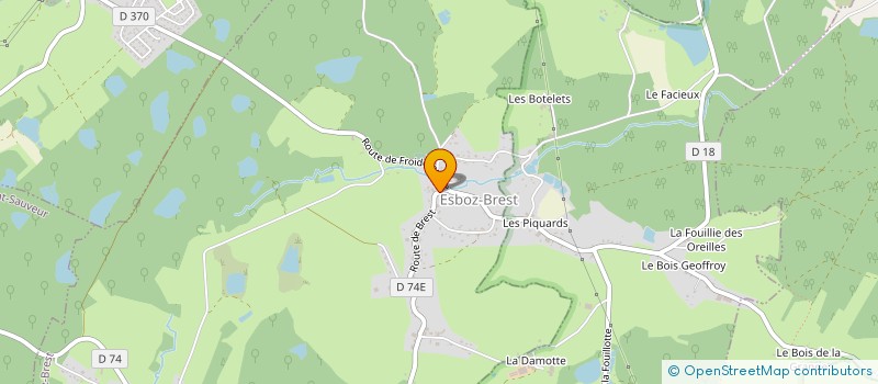 localisation de l'entreprise MONSIEUR CHRISTOPHE DE CARVALHO  ESBOZ-BREST