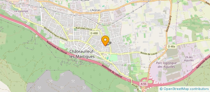 localisation de l'entreprise MONSIEUR CHRISTOPHE DE CHAZERON  CHATEAUNEUF-LES-MARTIGUES