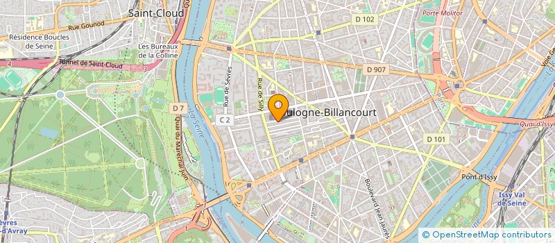 localisation de l'entreprise MONSIEUR CHRISTOPHE DE DREUILLE SENECTERRE à BOULOGNE-BILLANCOURT