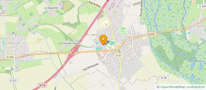 localisation de l'entreprise MONSIEUR CHRISTOPHE DE GRAY  TROARN