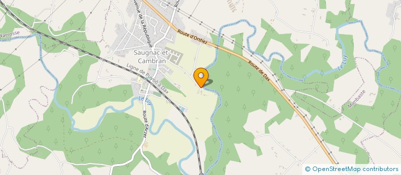 localisation de l'entreprise MONSIEUR CHRISTOPHE DE GRIMAUDET DE ROCHEBOUET  SAUGNAC-ET-CAMBRAN