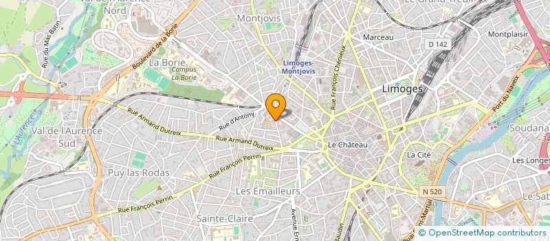 localisation de l'entreprise MONSIEUR CHRISTOPHE DE HAAS VAN DORSSER  LIMOGES