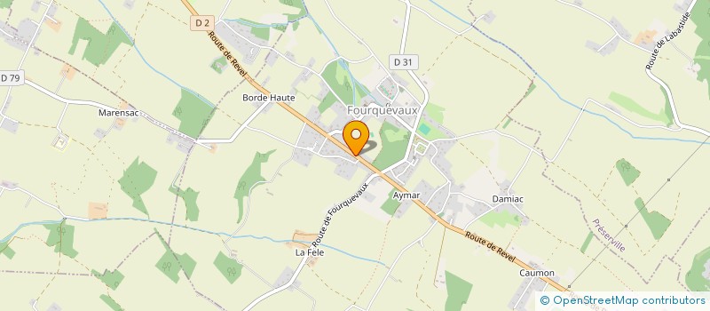 localisation de l'entreprise MONSIEUR CHRISTOPHE DE LA FAGE  FOURQUEVAUX