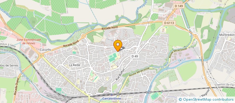 localisation de l'entreprise MONSIEUR CHRISTOPHE DE LA ROSA à CARCASSONNE