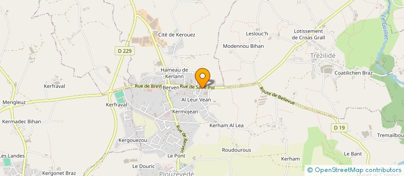 localisation de l'entreprise MONSIEUR CHRISTOPHE DE MARCH  PLOUZEVEDE