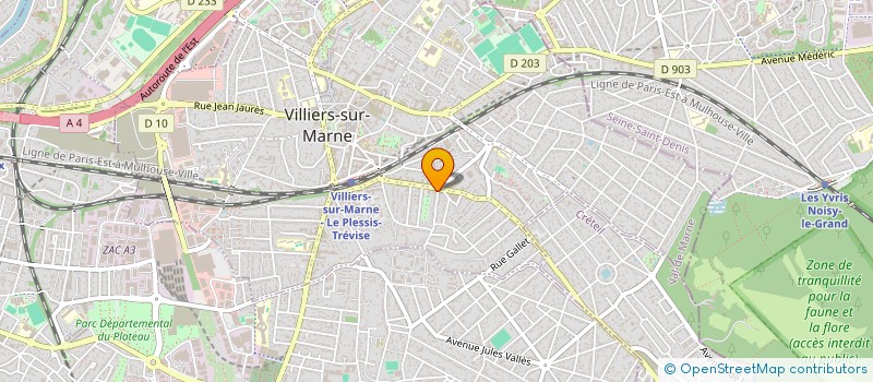localisation de l'entreprise MONSIEUR CHRISTOPHE DE OLIVEIRA DIAS à VILLIERS-SUR-MARNE