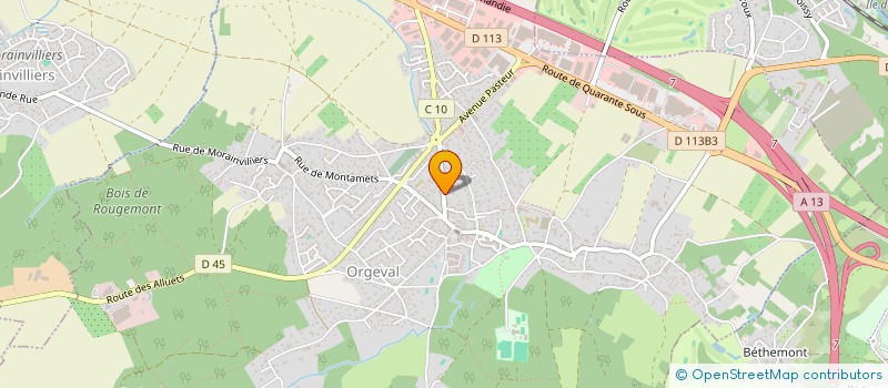 localisation de l'entreprise MONSIEUR CHRISTOPHE DE SOUSA à ORGEVAL