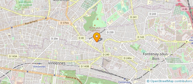 localisation de l'entreprise MONSIEUR CHRISTOPHE DE VAREILLES - SOMMIERES à FONTENAY-SOUS-BOIS