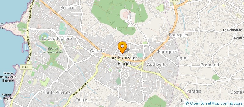 localisation de l'entreprise MONSIEUR CHRISTOPHE DE VARGAS à SIX-FOURS-LES-PLAGES