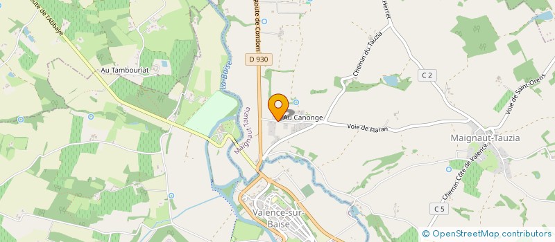 localisation de l'entreprise MONSIEUR CHRISTOPHE DEBERDT  MAIGNAUT-TAUZIA