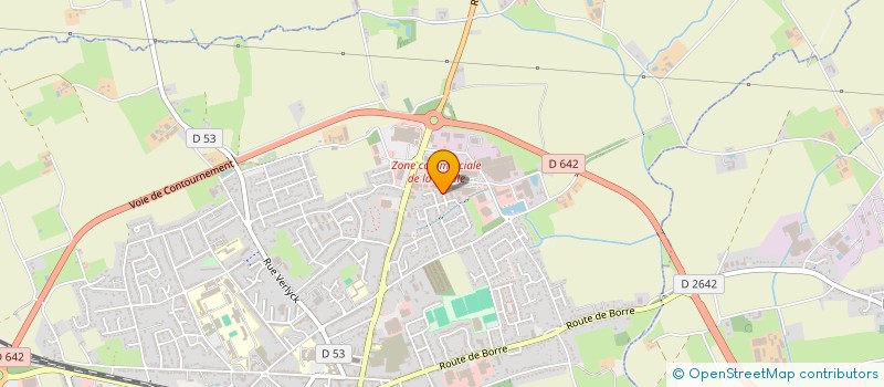 localisation de l'entreprise MONSIEUR CHRISTOPHE DEBROCK  HAZEBROUCK