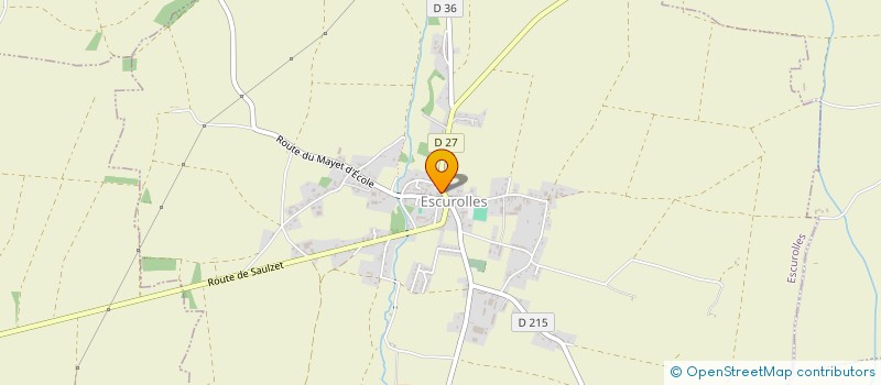 localisation de l'entreprise MONSIEUR CHRISTOPHE DEBUS  ESCUROLLES