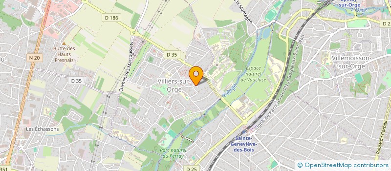 localisation de l'entreprise MONSIEUR CHRISTOPHE DEFAZIO  VILLIERS-SUR-ORGE