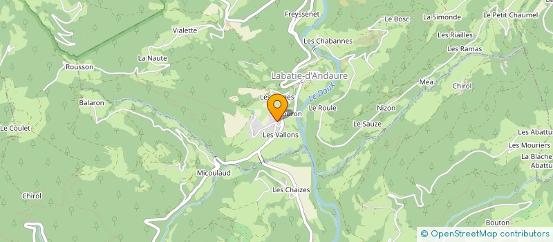 localisation de l'entreprise MONSIEUR CHRISTOPHE DEGACHES  LABATIE D'ANDAURE