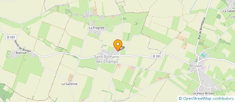 localisation de l'entreprise MONSIEUR CHRISTOPHE DEGUIL  SAINT-ROMANS-DES-CHAMPS