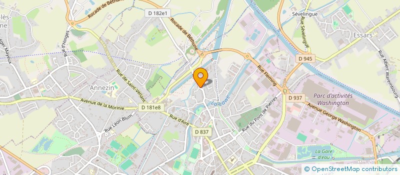 localisation de l'entreprise MONSIEUR CHRISTOPHE DEHAUDT  BETHUNE