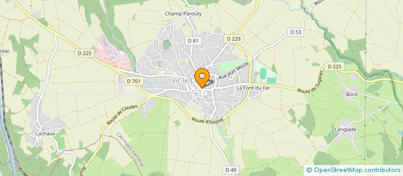 localisation de l'entreprise MONSIEUR CHRISTOPHE DEJAX à VIC-LE-COMTE