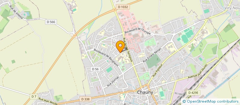 localisation de l'entreprise MONSIEUR CHRISTOPHE DEJOYE à CHAUNY