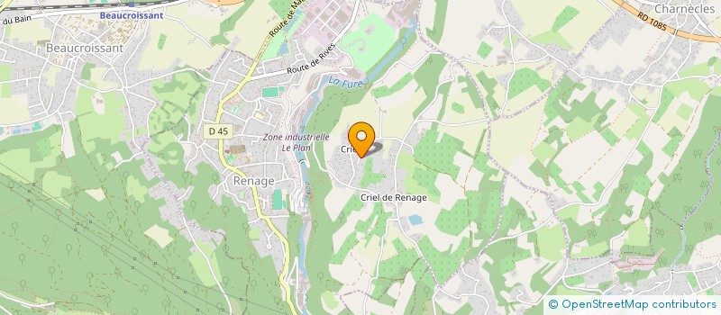 localisation de l'entreprise MONSIEUR CHRISTOPHE DEL MONACO  RENAGE