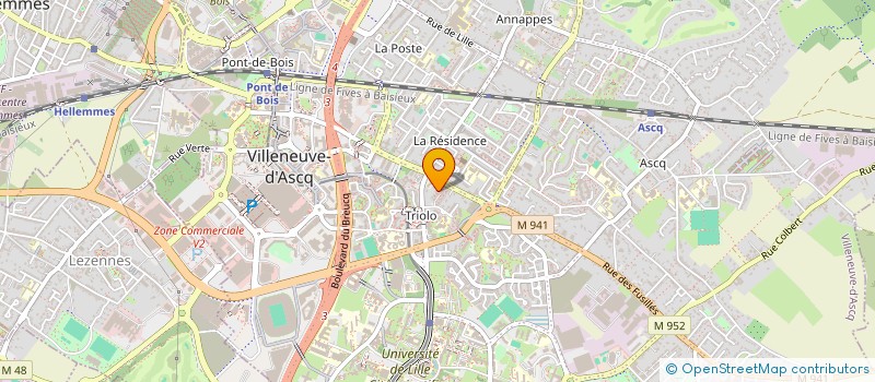 localisation de l'entreprise MONSIEUR CHRISTOPHE DELABAERE à VILLENEUVE-D'ASCQ