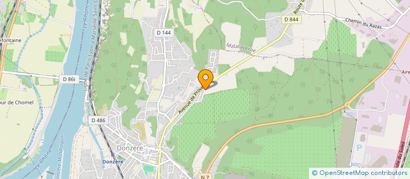 localisation de l'entreprise MONSIEUR CHRISTOPHE DELAFONTAINE  DONZERE