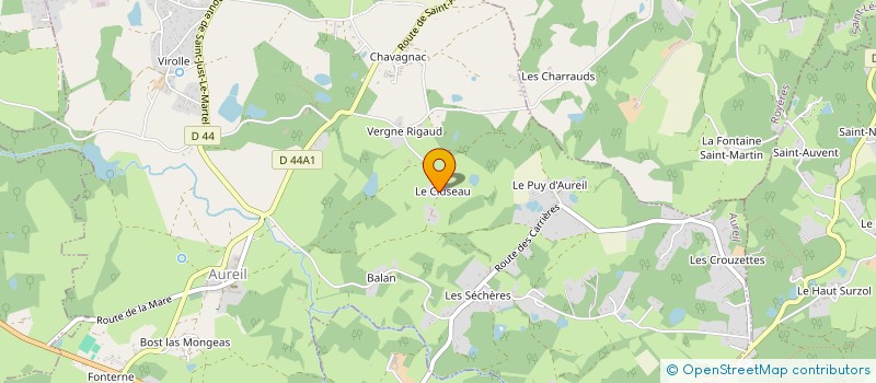 localisation de l'entreprise MONSIEUR CHRISTOPHE DELAGE  AUREIL