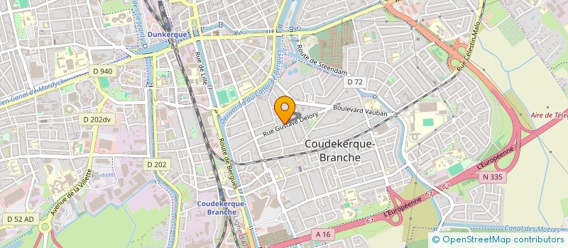 localisation de l'entreprise MONSIEUR CHRISTOPHE DELAHAYE  COUDEKERQUE-BRANCHE