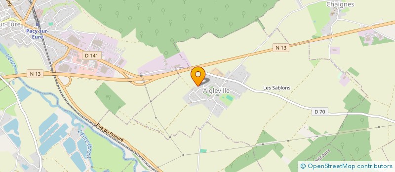 localisation de l'entreprise MONSIEUR CHRISTOPHE DELAMARE  AIGLEVILLE