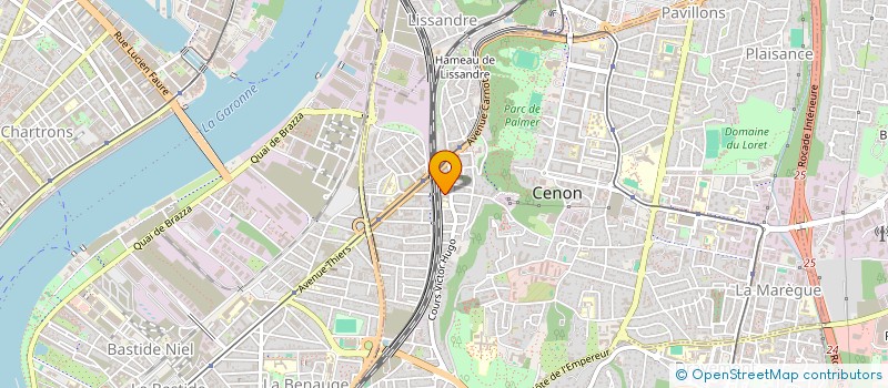 localisation de l'entreprise MONSIEUR CHRISTOPHE DELAMARE  CENON