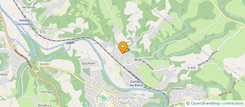 localisation de l'entreprise MONSIEUR CHRISTOPHE DELAMOUR  CAMBO-LES-BAINS